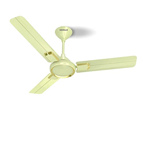 Havells Glaze 1200mm 1 Star Energy Saving Ceiling Fan (Pearl Ivory Gold, Pack of 1)