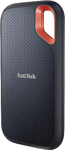 SanDisk 1TB Extreme Portable SSD 1050MB/s R, 1000MB/s W,Upto 2 Meter Drop Protection with IP55 Water/dust Resistance, HW Encryption, PC,MAC & TypeC Smartphone Compatible, 5Y Warranty, Usb,External SSD