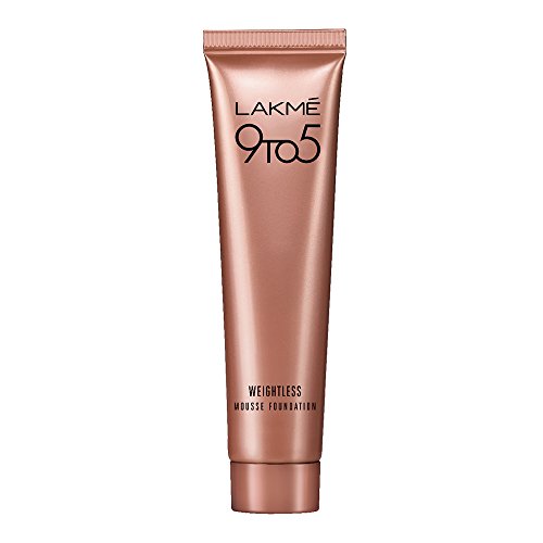 Lakmé 9 To 5 Weightless Mousse Foundation, Rose Ivory, 6g Matte Finish
