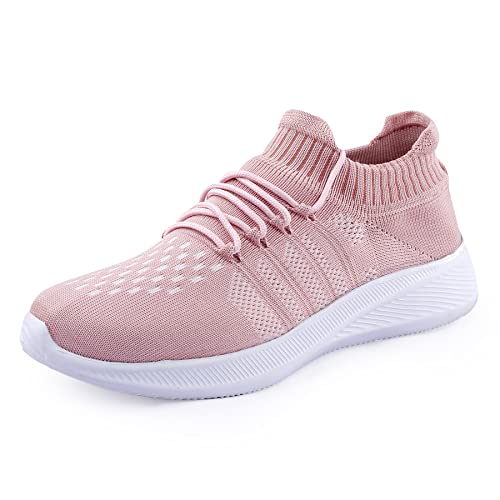 Kraasa Casual Sneakers for Women | Latest Trend Casual Shoes, Walking Shoes for Women Peach UK 5