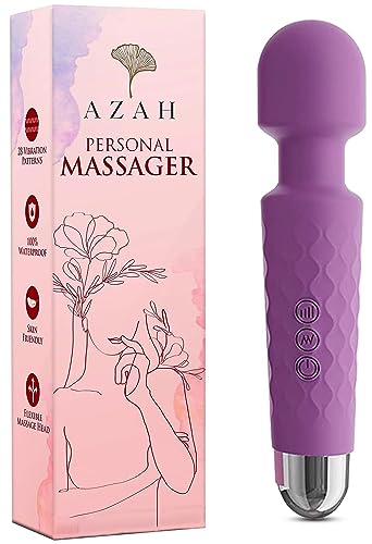 Full Body Massager for Female and Men by AZAH with 20+ Vibration Modes, Rechargeable, Waterproof Full Body Massager and Personal Body Massager with Skin Friendly Medical Grade Material