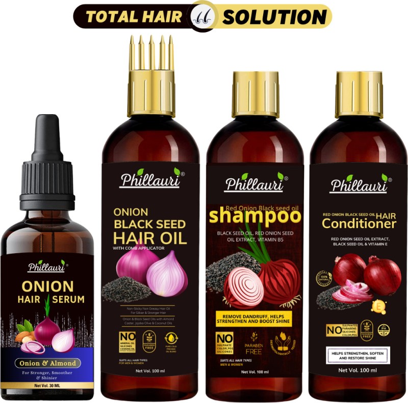 Phillauri Anti Hairfall Combo Kit For Healthy Hair Growth(4 Items In The Set)
