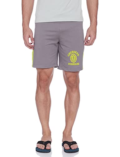 Cherokee by Unlimited Men’s Cherokee Regular fit Shorts (CHMESRT10206G07003_Grey_S)
