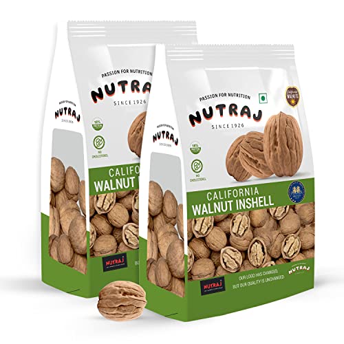 Nutraj 100% Pure Premium Raw California Inshell Walnuts 2 Kg Pack| Latest Crop Walnut | Akhrot | Delicious & Crunchy Walnut | High in anti oxidants| Brain food | With Shell