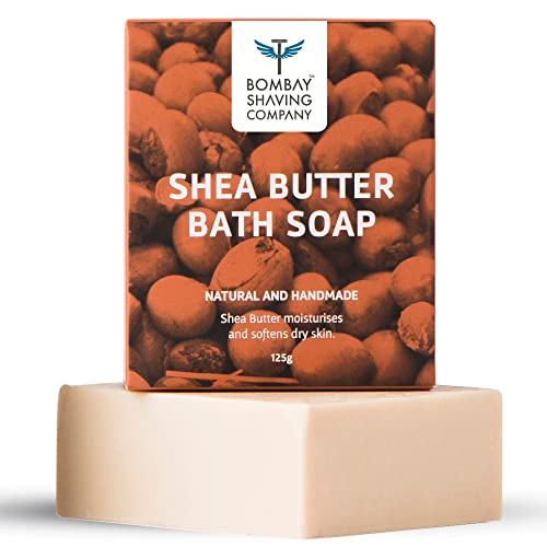 Bombay Shaving Company Shea Butter Moisturizing Bath Soap with Extra Virgin Coconut Oil and honey for dry skin, 125g