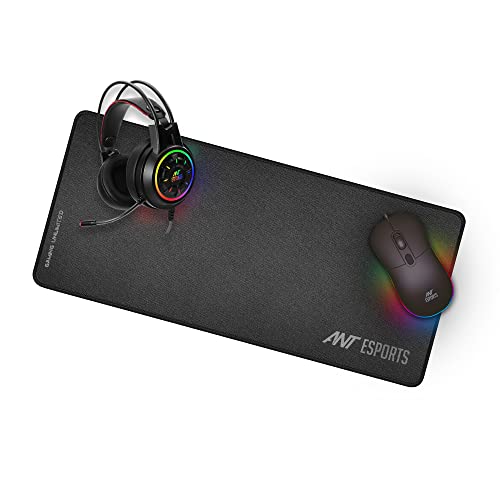 Ant Esports Premium Gaming Combo, Gaming RGB Mouse + Gaming RGB Headset + Gaming Mouse pad – Black