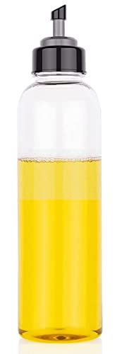 Leawall Oil and Vinegar Dispenser Pourer Bottle 1 Litre for Kitchen, Easy Flow Oil Plastic Bottle Oil Dispenser (1000ml)