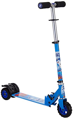 Amazon Brand – Jam & Honey Scooter (Shark, Square) For Kids | Height Adjustable | Foldable | Scratch Free Wheels