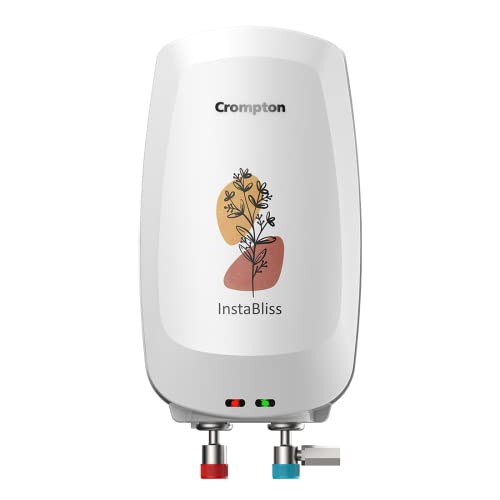 Crompton Instabliss 3-L Instant Water Heater (Geyser) With Advanced 4 Level Safety (White), Wall Mounting