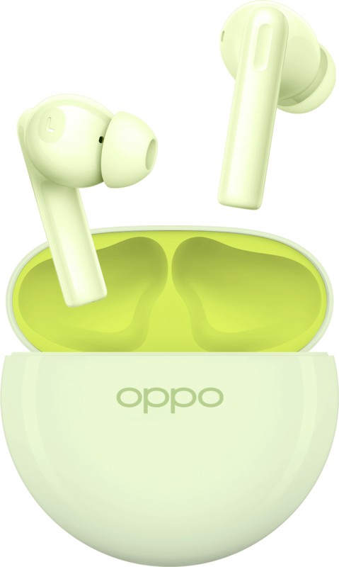 Oppo Enco Buds 2 With 28 Hours Playback And Ai Deep Noise Cancellation Bluetooth Headset(Lime Green, True Wireless)