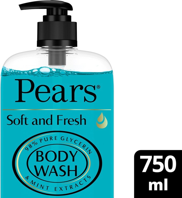 Pears Soft & Fresh Shower Gel, Super Saver Xl Pump Bottle, Paraben Free(750 Ml)