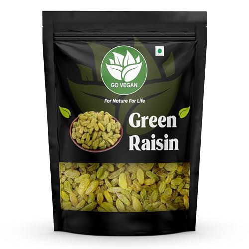 Go Vegan Green Raisins 1 Kg Seedless Green Raisins Hari Kishimish
