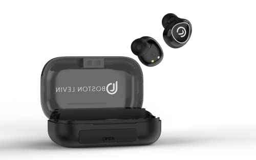 Boston Levin Storm 4D Tws, Truely Wireless Ear Buds With Up To 120 Hours Total Playtime, Bluetooth V5.2, Ipx7 Water Sweat Resistant, Balanced Sound Quality, Powerful Bass, Digital Display Case