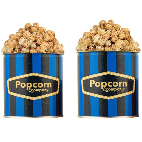 Popcorn & Company Festive Gift Combo Pack Of 2 Tins (Caramel Krisp -130 Gm & Chilli Caramel Popcorn -130 Gm) – 260 Gm