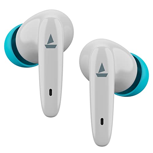 Boat Airdopes 181 True Wireless In Ear Earbuds With Mic Enx Tech, Beast Mode(Low Latency Upto 60Ms) For Gaming, Asap Charge, 20H Playtime, Bluetooth V5.2, Ipx4 & Iwp(Spirit White)