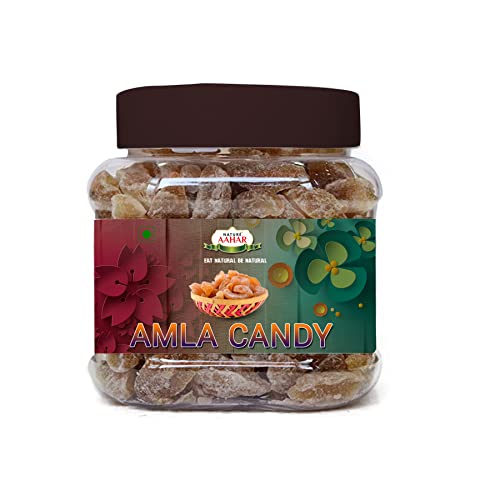 Nature Aahar Dried Sweet Amla Candy | Dry Amla | Indian Gooseberry | Natural Amla Candy | Awla Supari (400 G)