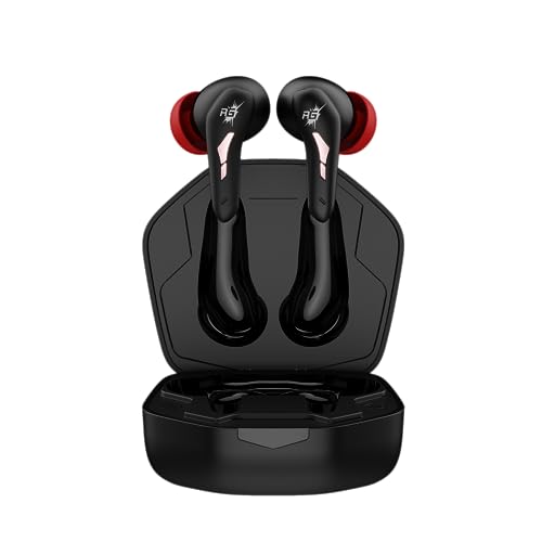 Redgear Newly Launched Toad With Super Low Latency(40Ms), Enc Mic Solution, 40 Hrs Playback, Fast Charge(10 Mins= 180 Mins) & Instant Connect(Black)