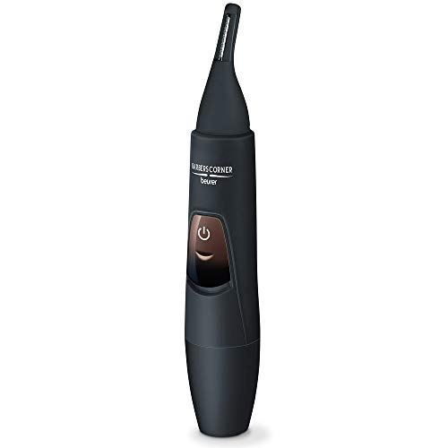 Beurer Hr 2000 Precision Cordless Nose, Ear & Eyebrow Trimmer Extra Comb Attachment With 3/6 Mm, Vertical Stainless Steel Blade ,Battery-Powered With 3 Years Warranty.