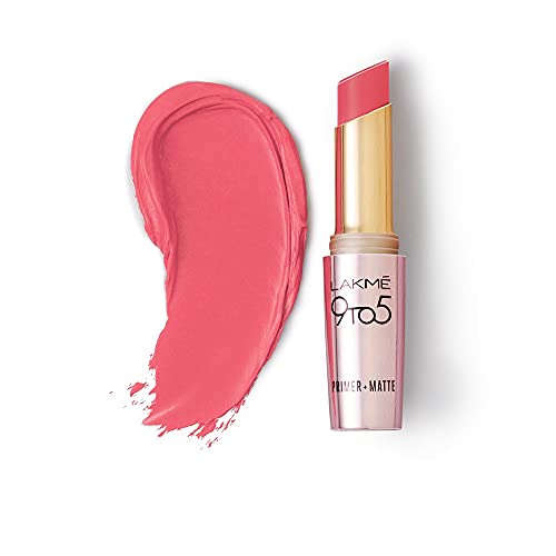 Lakme 9To5 Primer + Matte Lip Color Blush Pink 3.6 G
