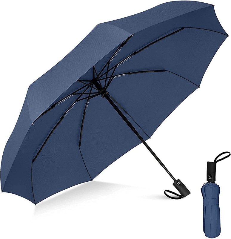 Shoppofobix Umbrella For Men And Women– 3 Fold With Auto Open And Close 43 Inch Large Umbrella(Blue)