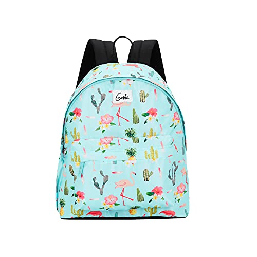 Genie Flamenco Backpacks For Women, 14 Inch, Stylish And Trendy Casual College Backpacks For Girls, Water Resistant And Lightweight Bag For Office And Travelling