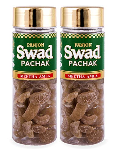 Panjon Swad Meetha Amla Candy Mukhwas (Pack Of 2 X 115 Grams) | Digestive Mouth Freshener | Hygienically Packed Traditional Pachak | Tasty Mouthfresheners | After-Meal Snack | Dry Mukhwas.