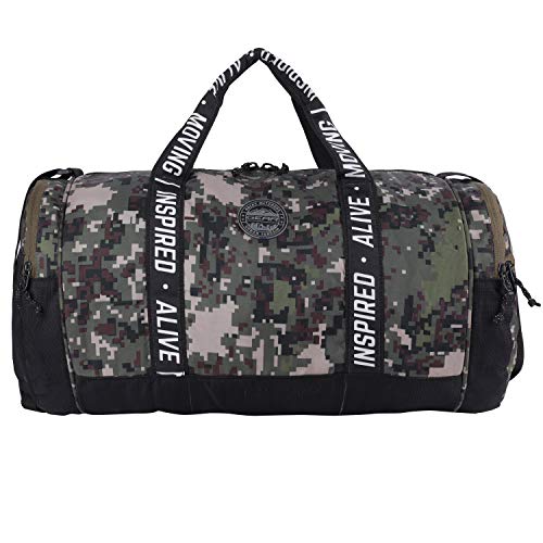 Gear Inspired Alive Moving Camo 2 Duffel Polyester 51 Cms Black Camo Travel Duffle (Dufidacm20114)
