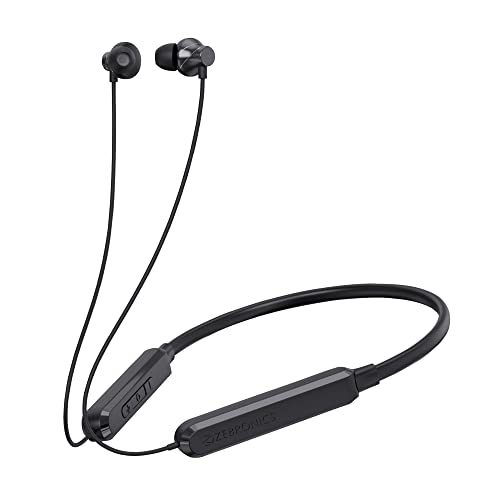 Zebronics Jumbo Lite With 70 Hours Backup, Bluetooth V5.2 Wireless In Ear Neckband, Fast Charging, Enc Calling, Gaming Mode (Upto 50Ms), Voice Assistant, Dual Pairing, Splash Proof, And Type C (Black)