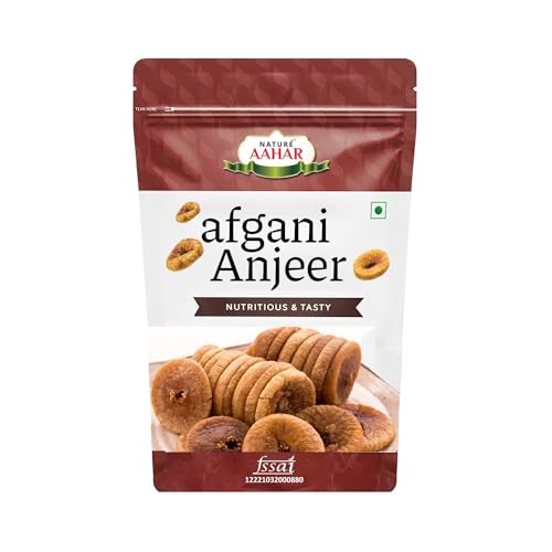 Nature Aahar Organic Afghani Anjeer | Dried Figs | Dry Anjeer | Dried Anjir Healthy Dryfruits (900 G)