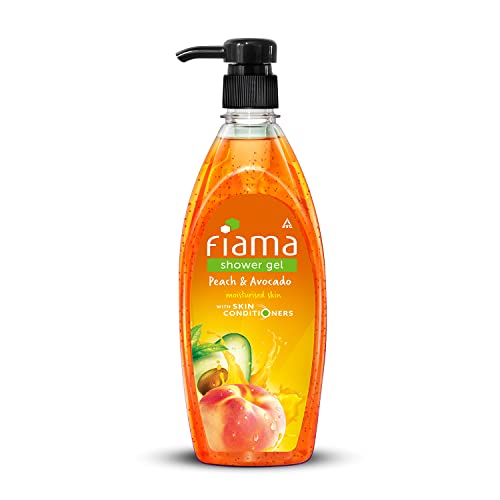 Fiama Shower Gel Peach & Avocado, Body Wash With Skin Conditioners For Soft Moisturised Skin, 500Ml Pump