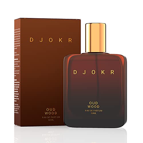 Djokr Oud Wood Perfume For Men 50 Ml | Eau De Parfum | Premium Luxury Long Lasting Fragrance Spray