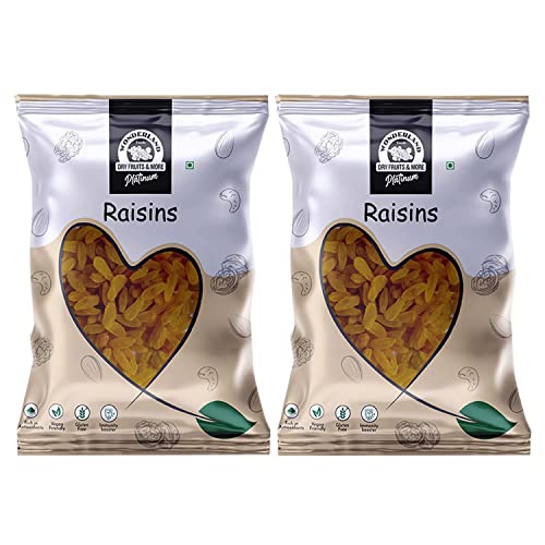 Wonderland Foods (Device) – Platinum Raisin (Kishmish) Dried Grapes 1Kg (500G X 2) Pouch