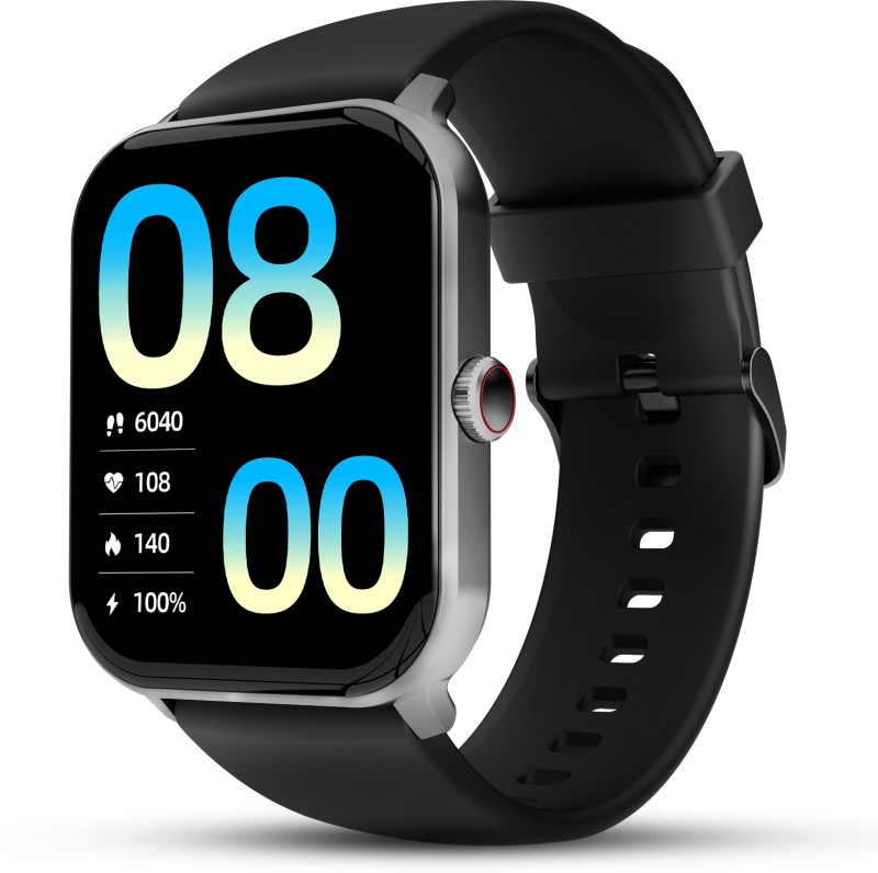 Beatxp Marv Neo 1.85” Hd Display With 550 Nits Brightness With Bluetooth Calling Smartwatch(Black Strap, Free Size)