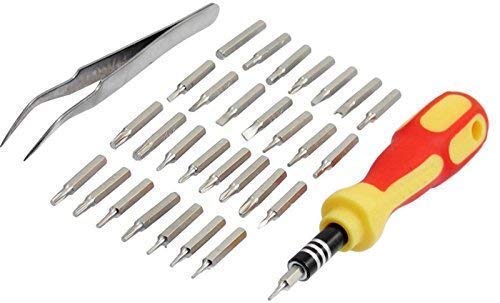 ApTechDeals Jackly Magnetic Screwdriver 31 in 1 Tool Kit – Yellow