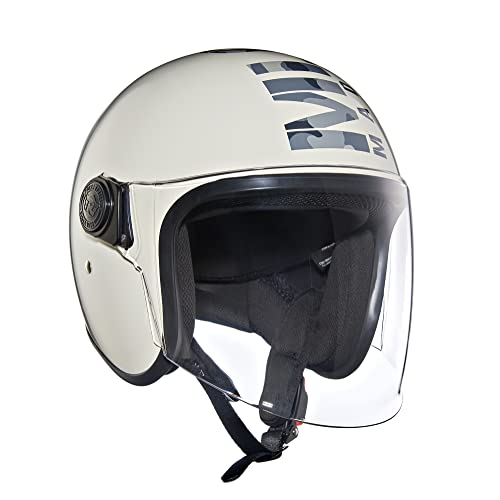 Royal Enfield Flip-Up Coopter Camo Mlg Helmet With Clear Visor Gloss White, Size: Xl(61-62Cm)