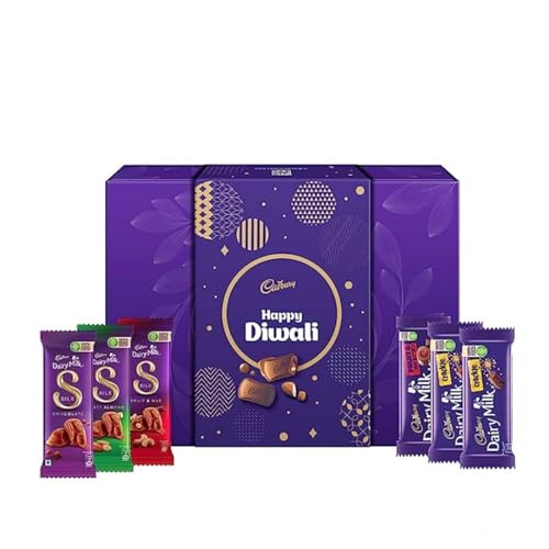 Cadbury Celebration Diwali Gift Box, Premium Assorted Chocolates, 281G