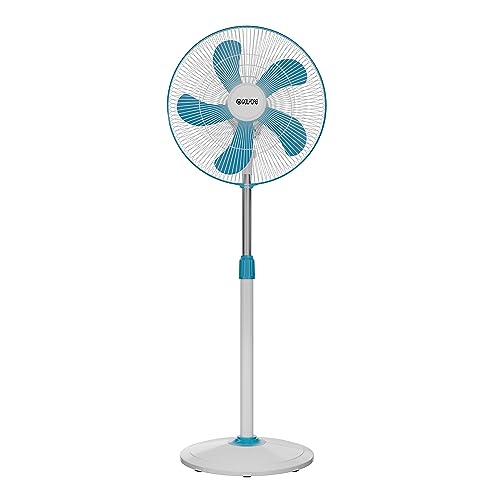 Polycab Optima Mini 400 Mm Pedestal Fan With Superior Air Delivery, 100% Copper Motor And 2 Years Warranty (Blue)