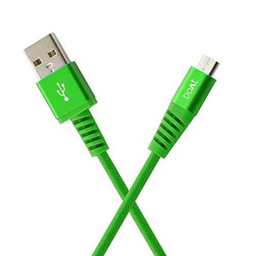 Boat Rugged V3 Braided Micro Usb Cable (Ivy Green)