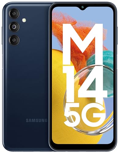 Samsung Galaxy M14 5G (Berry Blue, 4Gb, 128Gb Storage) | 50Mp Triple Cam | Segment’S Only 6000 Mah 5G Smartphone | 5Nm Octa-Core Processor | Android 13 | Without Charger