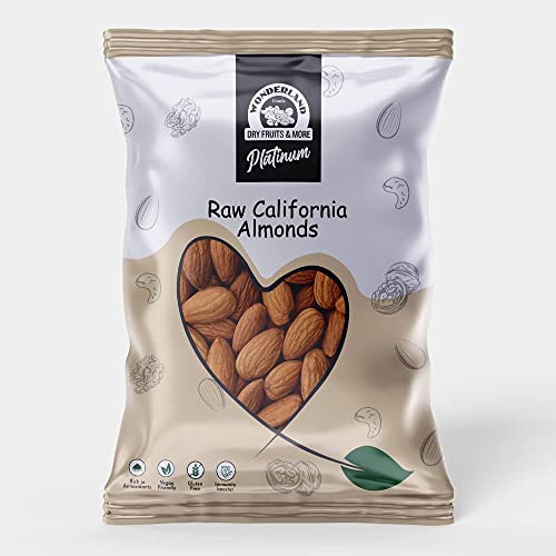 Wonderland Foods Platinum California Almond (Badam) 500G Pouch