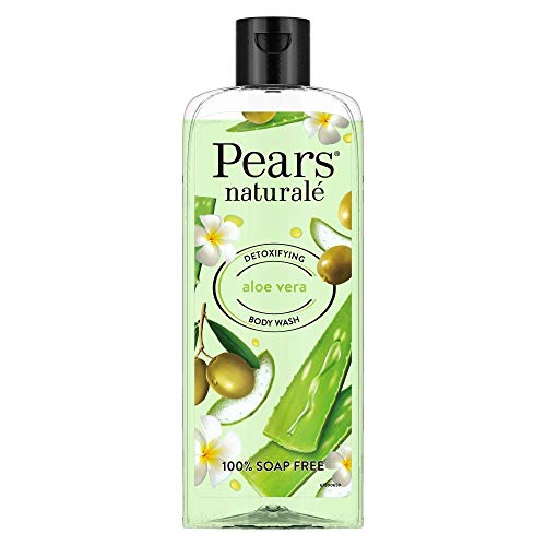 Pears Naturale Detoxifying Aloe Vera Body Wash 250 Ml, 100% Natural Ingredients, Liquid Shower Gel With Olive Oil For Glowing Skin – Paraben Free