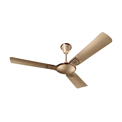 Anchor By Panasonic Captor I-Kraft Star Iot Based High Speed Anti Dust Decorative Ceiling Fan | 1 Star Rated 1200Mm (48 Inch) Ceiling Fan For Home, Office (2 Yrs Warranty) (Honey Gold Briken)