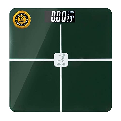 Vifitkit Digital Body Weight Machine With Lcd Display & Step-On Technology, Electronic Weighing Scale, Body Weight Machine, Weighing Machine For Human Body (Excluded Battery)