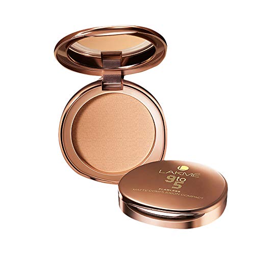 Lakme 9 To 5 Flawless Matte Complexion Compact Powder, Melon, 8 G, Absorbs Oil, Conceals Imperfections, Provides All-Day Matte Finish