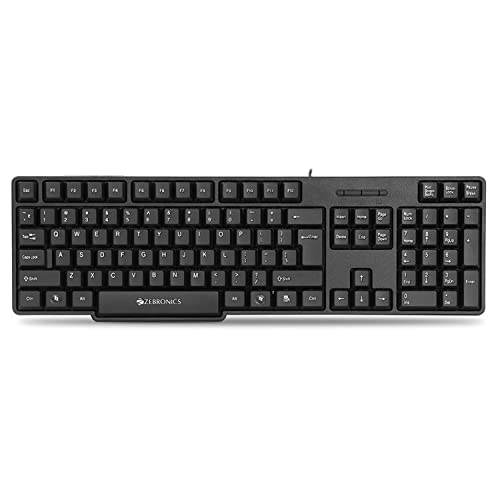 Zebronics Usb Keyboard With Rupee Key, Usb Interface And Retractable Stand – K20