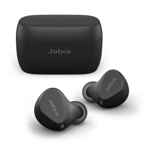 Jabra Elite 4 Active In-Ear Bluetooth Earbuds – True Wireless Ear Buds With Secure Active Fit, 4 Built-In Microphones, Active Noise Cancellation And Adjustable Hearthrough Technology With Mic – Black