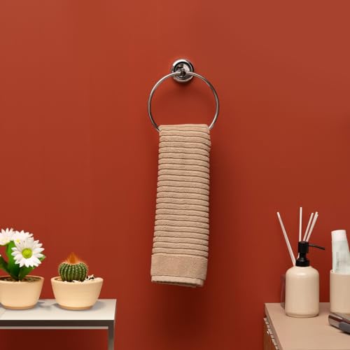 Bonkaso Fl-02 Stainless Steel Towel Ring For Bathroom/Wash Basin/Napkin-Towel Hanger (Chrome Finish)