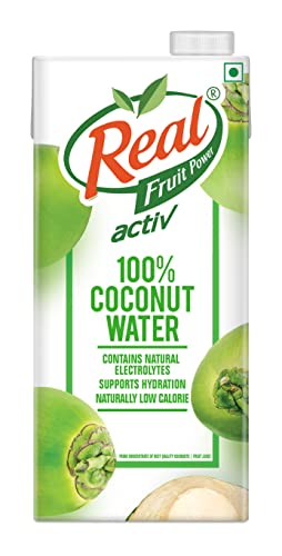 Real Activ Coconut Water Tetrapack – 1L | Hydrating Coconut Water With Health Benefits | No Added Flavour And Sugars | Tasty And Nutritious