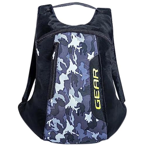 Gear Fastpac 11L Casual Backpack/Daypack/Hiking Daypack/Bag For Men/Women (Black-Greycamo)