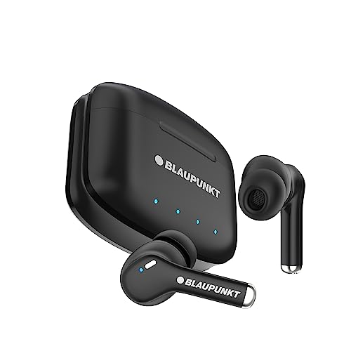 Blaupunkt Newly Launched Btw100 Xtreme Truly Wireless Bluetooth Earbuds I 99H Playtime* I Quad Mic I Crispr Enc Tech I Gaming Mode I Turbovolt Charging I Bt Version 5.3 (Black),In-Ear